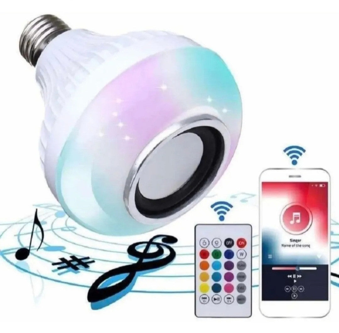 Bombillo Parlante Led Bluetooth Multicol