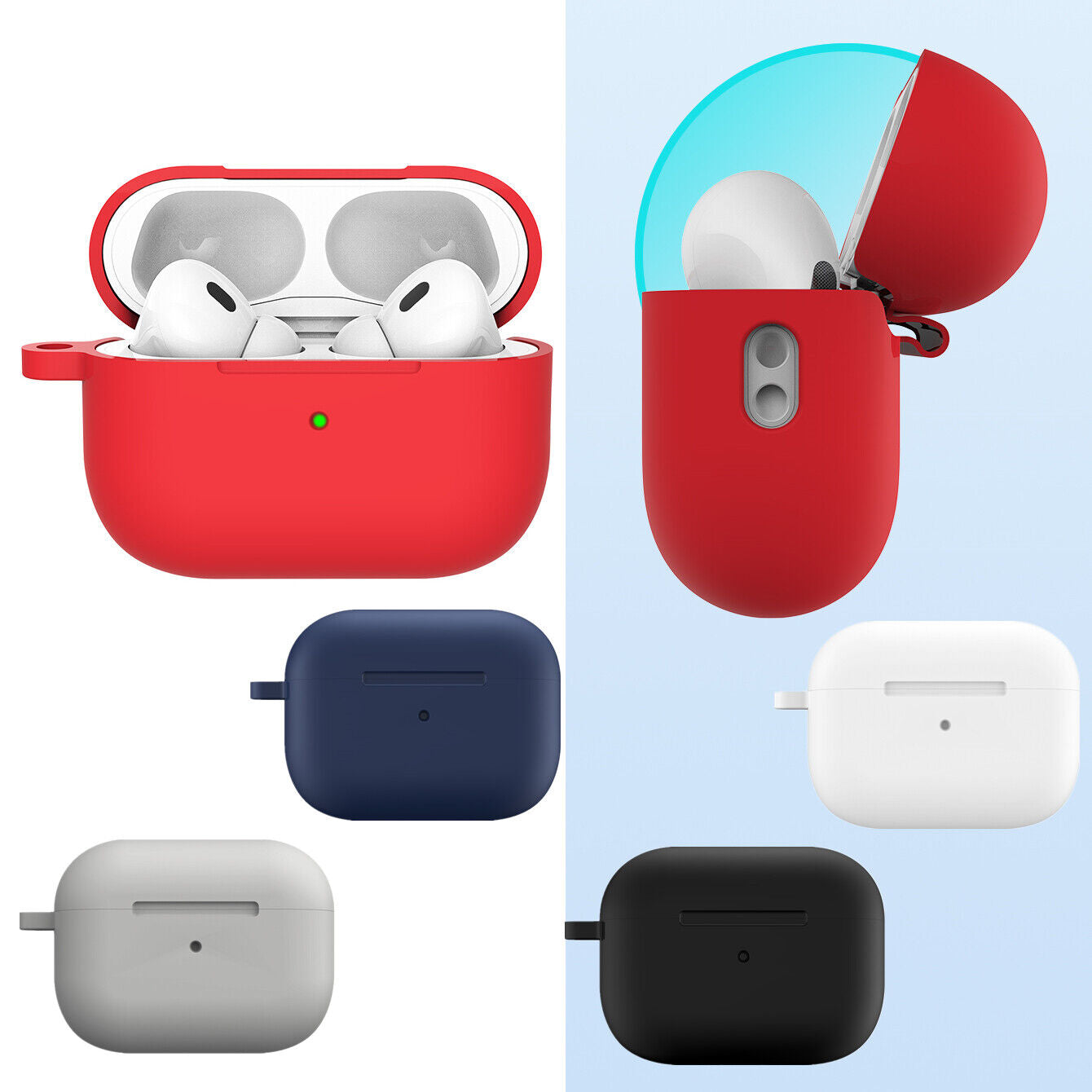 Funda de silicona suave para Airpods